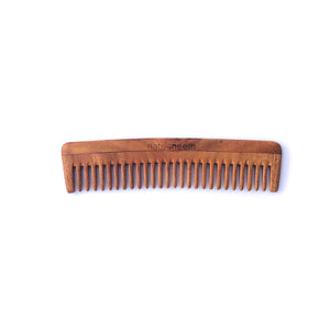 Wooden Neem Comb Mixed Tooth - NativeNeem